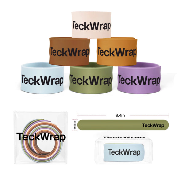 TeckWrap Craft Europe Silicone Slap Bracelets Keep your vinyl rolls organized (6PCS)