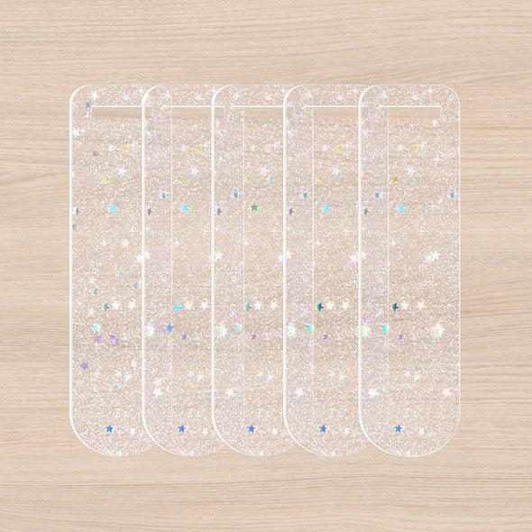 Clear Acrylic Bookmark craft blanks 5 in a pack - TeckWrap Craft Europe
