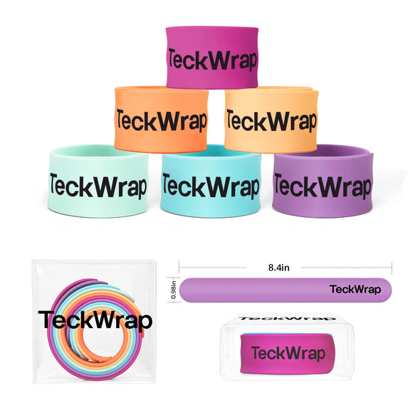 TeckWrap Craft Europe Silicone Slap Bracelets Keep your vinyl rolls organized (6PCS)