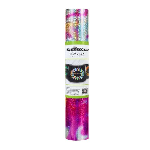 NEW Holographic Pattern Adhesive Vinyl Roll - TeckWrap Craft Europe
