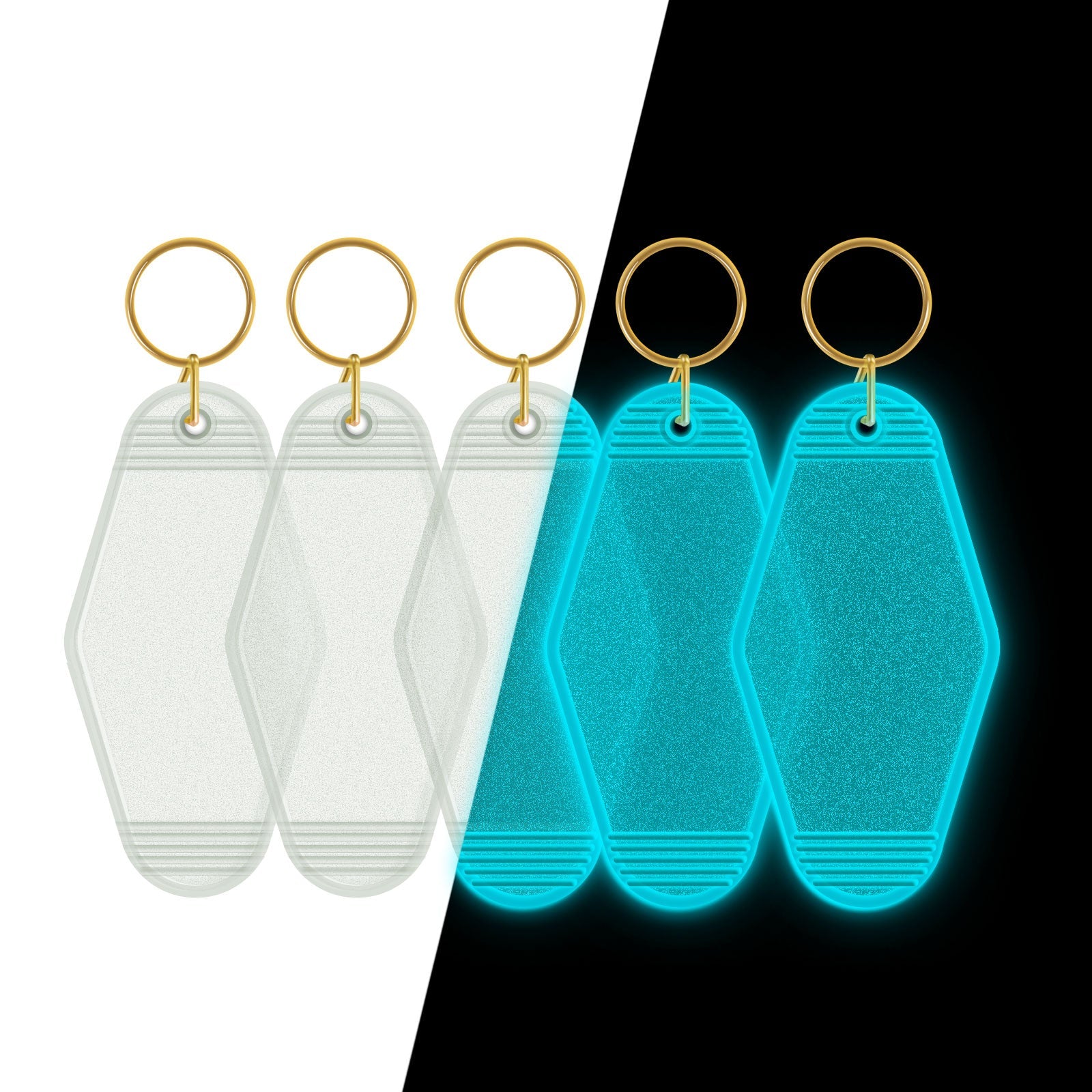 Glow-In-The-Dark Keychain Blanks