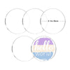 Acrylic Round & Hexagon Discs - Worldwide / 8cm / Round - TeckwrapCraft