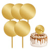 Cake Topper Blanks Set - US to US / Mirror Gold Round - TeckwrapCraft