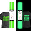 Glow in the Dark Puff Heat Transfer Vinyl 5ft - Neon Green - TeckwrapCraft