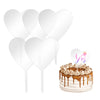 Cake Topper Blanks Set - US to US / Clear Heart - TeckwrapCraft