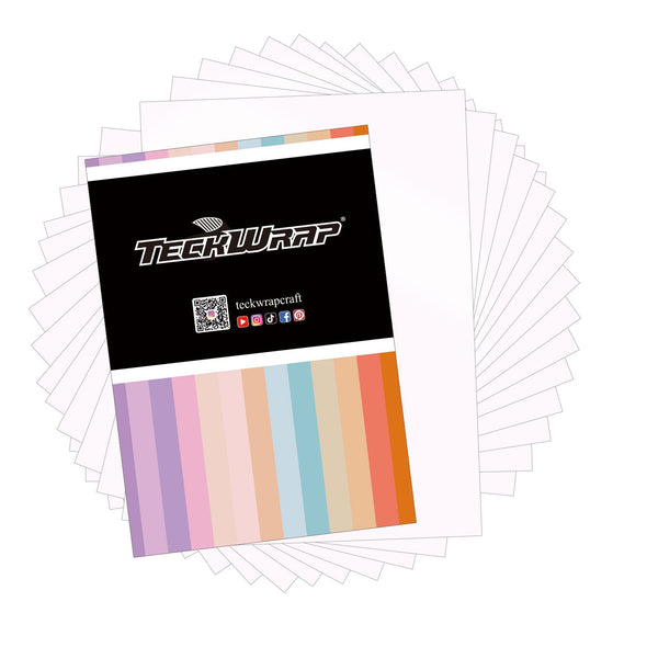 Inkjet Printable Sticker Vinyl - Worldwide / Matte White Printable Sticker Vinyl - TeckwrapCraft