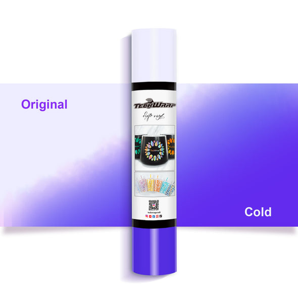 NEW Cold Color Changing Adhesive Vinyl - 5ft / Lavender - TeckwrapCraft
