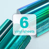 TeckWrap Craft Green Colors Self Adhesive Vinyl Sheets Pack - TeckWrap Craft Europe