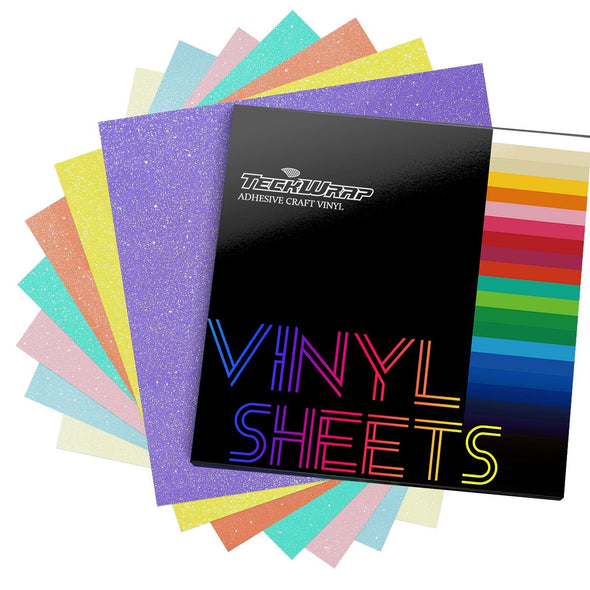 Shimmer Adhesive Vinyl Sheets Pack - TeckWrap Craft Europe