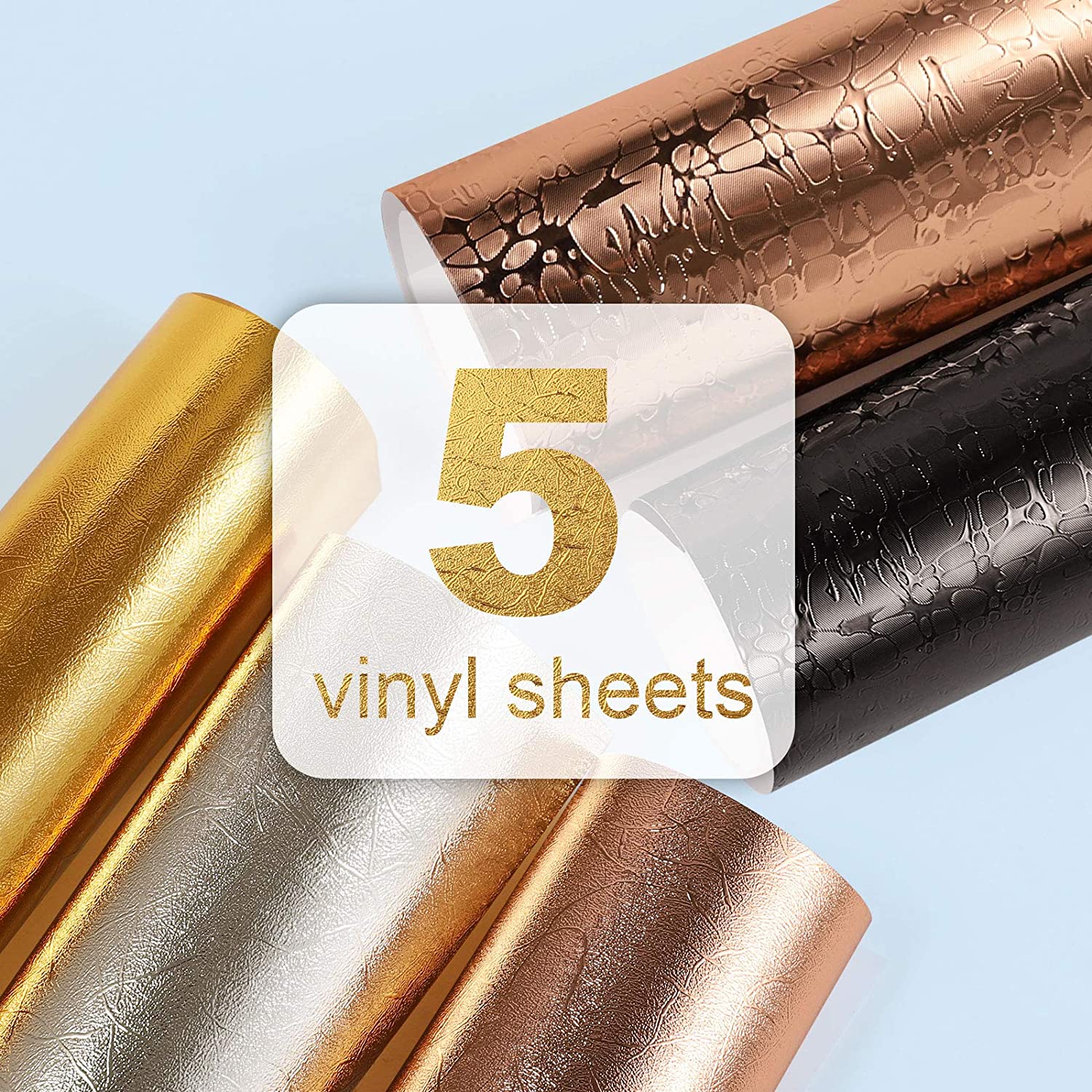 Textured Metallic Adhesive Vinyl Sheets Pack – TeckWrap Craft Europe