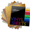 Textured Metallic Adhesive Vinyl Sheets Pack - TeckWrap Craft Europe