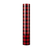 Red and black: Ruby red and black plaid pattern.